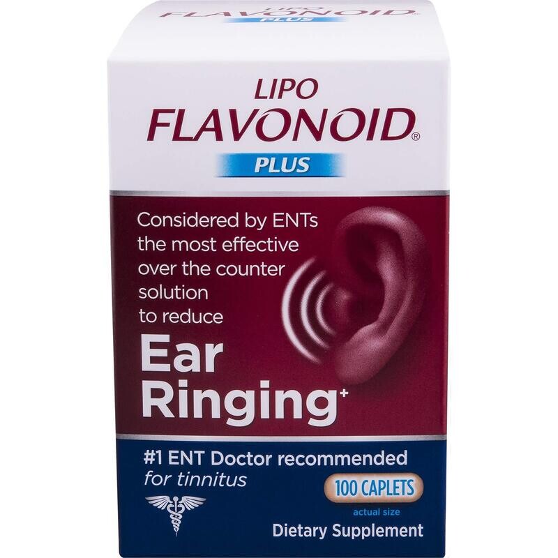 Lipo Flavonoid Plus Ear Ringing Supplement Caplets 100ct Lipo Flavonoid Plus Ear Ringing Supplement Caplets 100ct