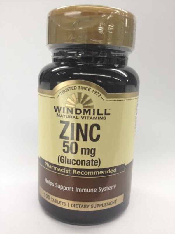 Zinc Gluconate 50mg Tablets 100ct