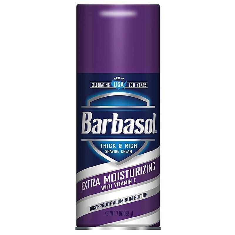 Barbasol Thick and Rich Shaving Cream Extra Moisturizing with Vitamin E