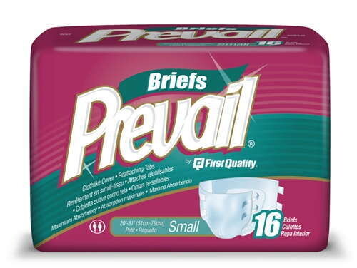 Prevail Daily Briefs Small 20” - 31” 16 ct