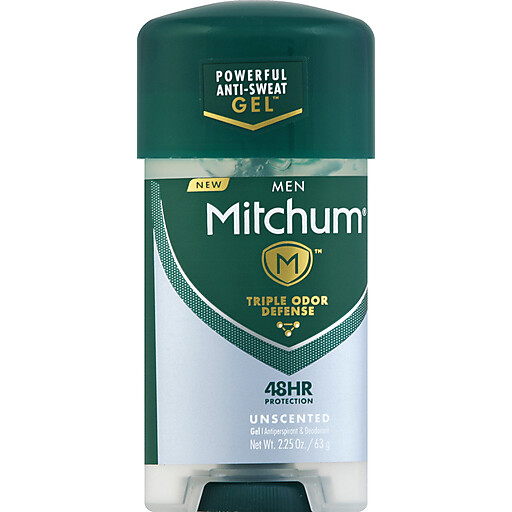 Men Mitchum Triple Odor Defense 48 hr Unscented Antiperspirant Deodorant Gel Men Mitchum Triple Odor Defense 48 hr Unscented Antiperspirant Deodorant Gel