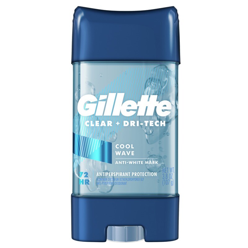 Gillette Clear + Dri-Tech Cool Wave Clear Gel Antiperspirant Deodorant