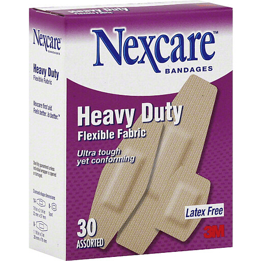 Nexcare Bandages Fabric Flexible Assorted Sizes 30 ct