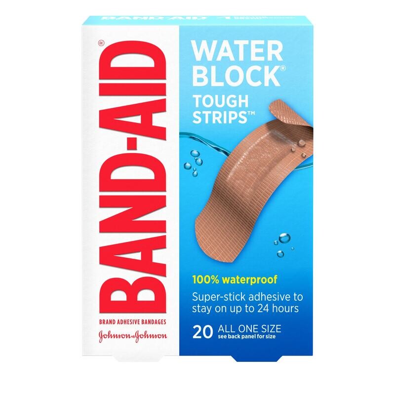 Band-Aid Water Block Tough Strips All One Size 1 in x 3 1/4 in 20 ct