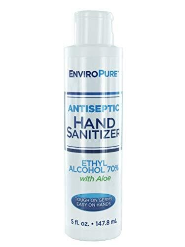 EnviroPure Antiseptic Hand Sanitizer Ethyl Alcohol 70% with Aloe 5 fl oz