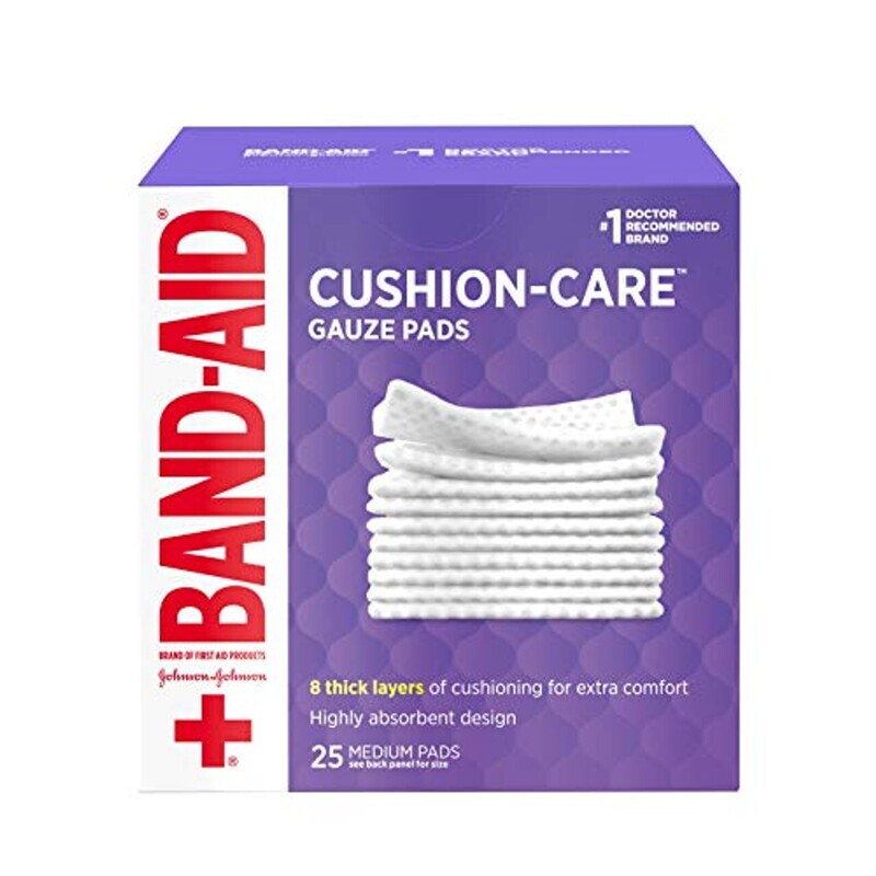 Band-Aid Cushion-Care Gauze Pads Medium 3in x 3in 25 ct