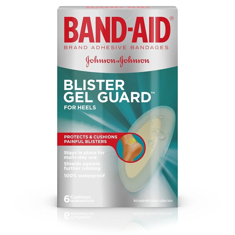 Band-Aid Hydro Seal Blister Heels Hydrocolloid Gel Bandage All One Size 1.1 in x 2.1 in 6 ct