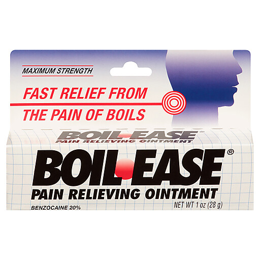 Boil-Ease Maximum Strength Pain Relieving Ointment Benzocaine 20% 1 oz