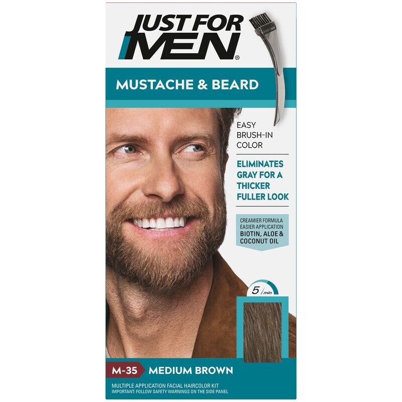 Just for Men Mustache and Beard Dye Medium Brown