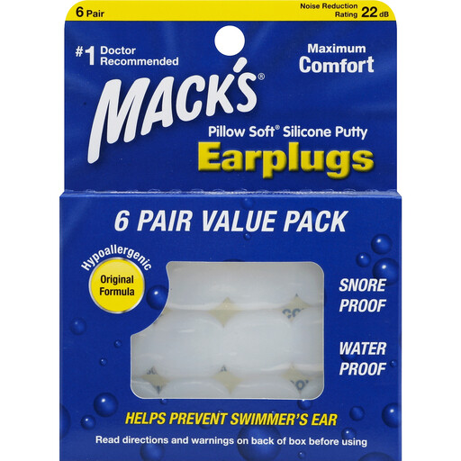 Mack’s Earplugs 6 pack
