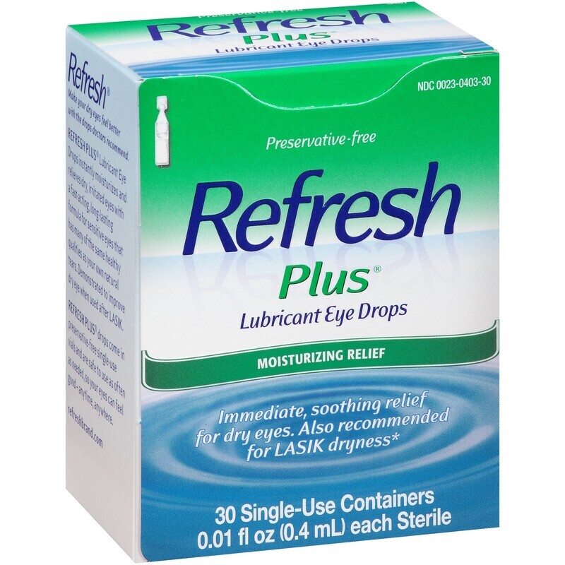 Refresh Plus Preservative-Free Lubricant Eye Drops Vials