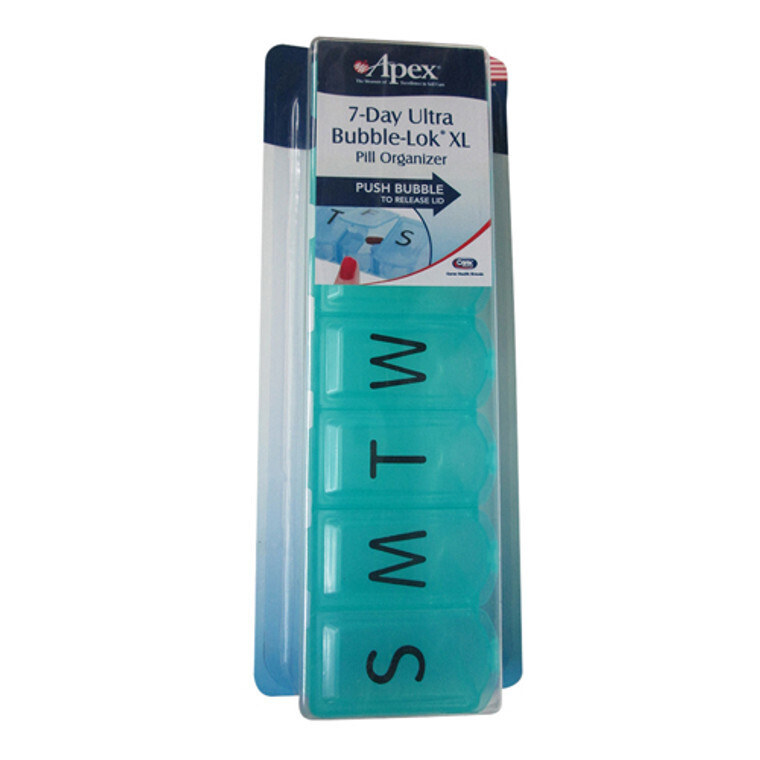 Apex 7-Day Ultra Bubble-Lok XL Pill Organizer
