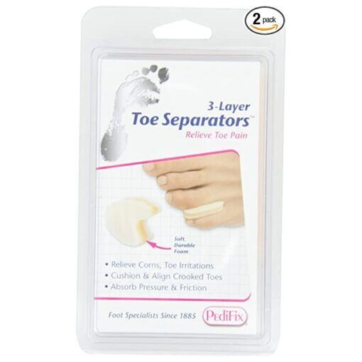 PediFix 3-Layer Toe Separators 2 Small, 2 Medium, 2 Large