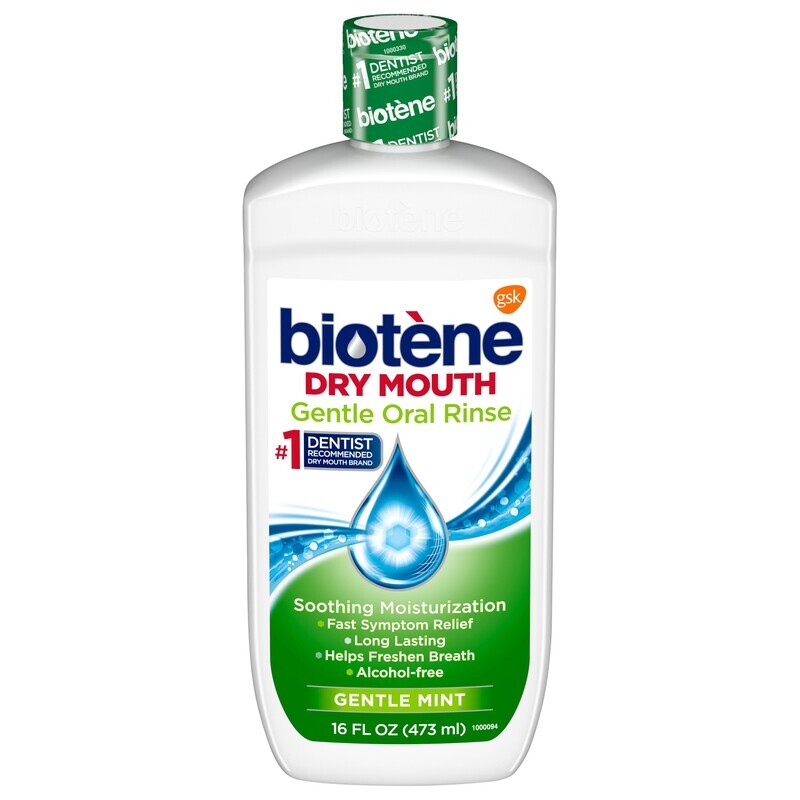 Biotène Dry Mouth Gentle Oral Rinse Alcohol Free - Gentle Mint 16oz