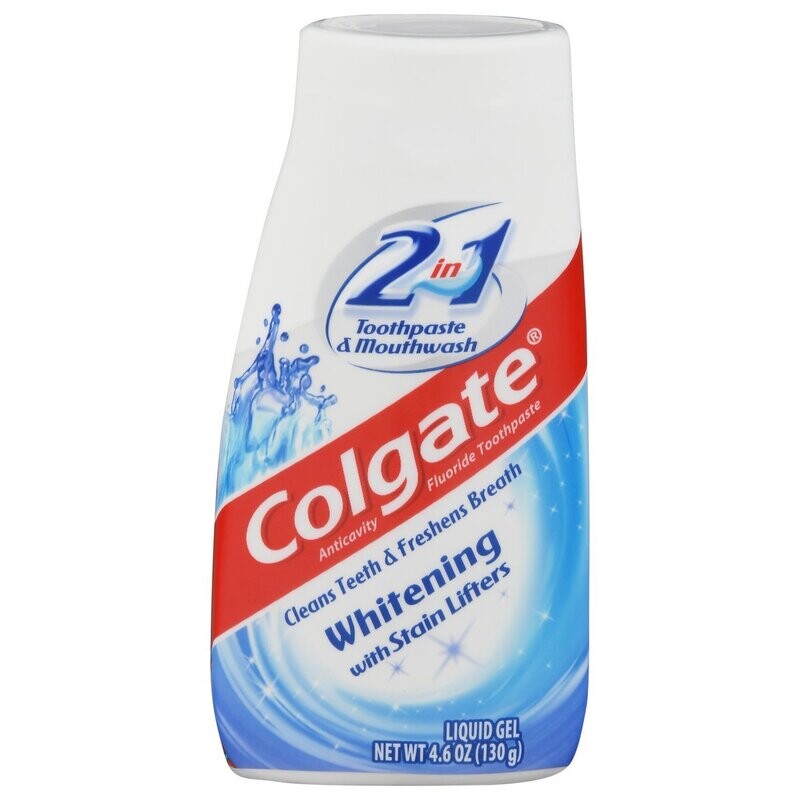 Colgate 2-in-1 Toothpaste And Mouthwash With Whitening Liquid Gel 4.6oz