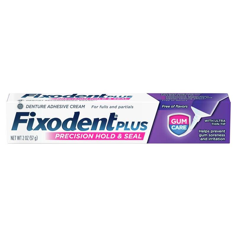 Fixodent Plus Gum Care Denture Adhesive Cream 2oz
