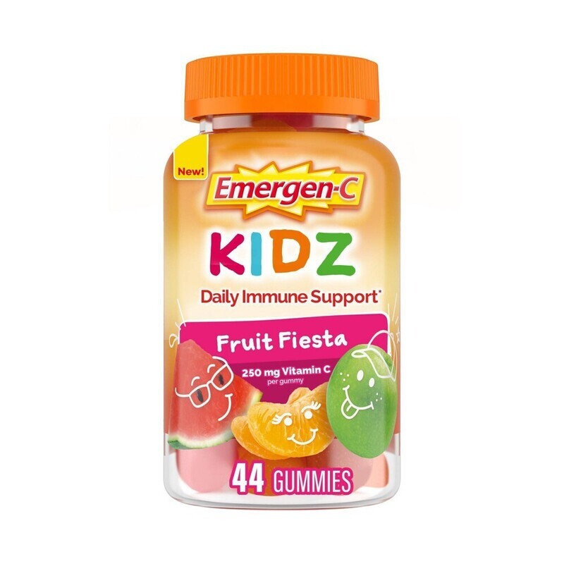 Emergen-C Kidz Daily Immune Support Vitamin C 250mg Gummies - Fruit Fiesta 44ct