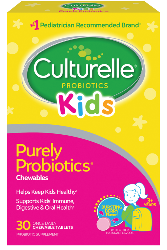 Culturelle Kids Probiotic Supplement Chewable Tablets - Bursting Berry Flavor 30ct