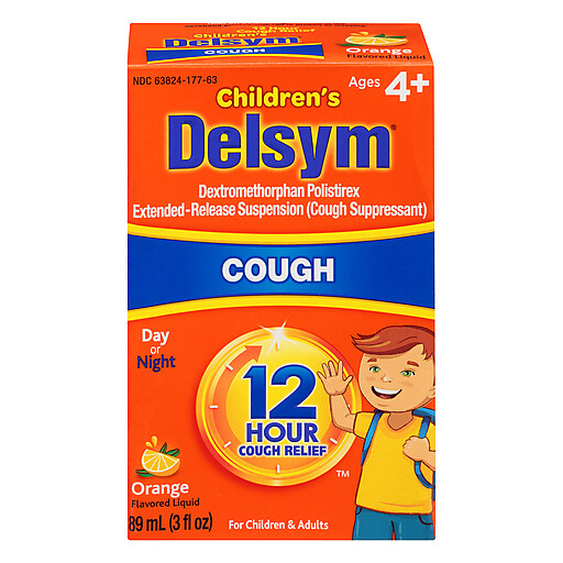 Delsym Children’s Cough 12 Hour Relief Orange Flavored Liquid 3 fl oz
