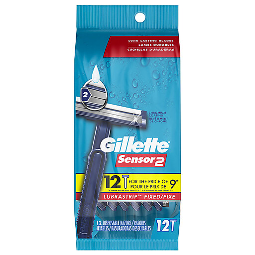 Gillette Sensor 2 Disposable Razors 12 pack