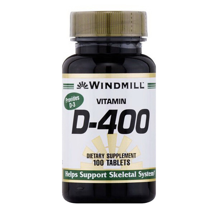 Vitamin D3 Cholecalciferol 10mcg Tablets 100ct