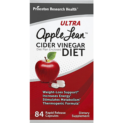 Princeton Research Health Ultra Apple Lean Apple Cider Vinegar Diet Rapid Release Capsules 124ct