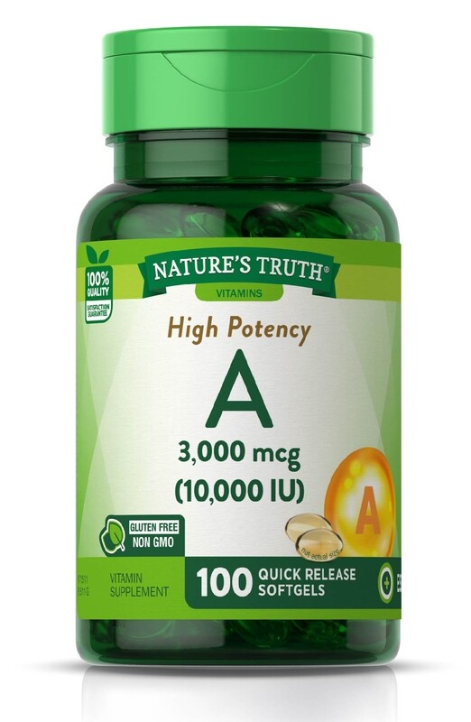 Nature's Truth High Potency Vitamin A 10,000 IU Quick Release Softgels 100ct