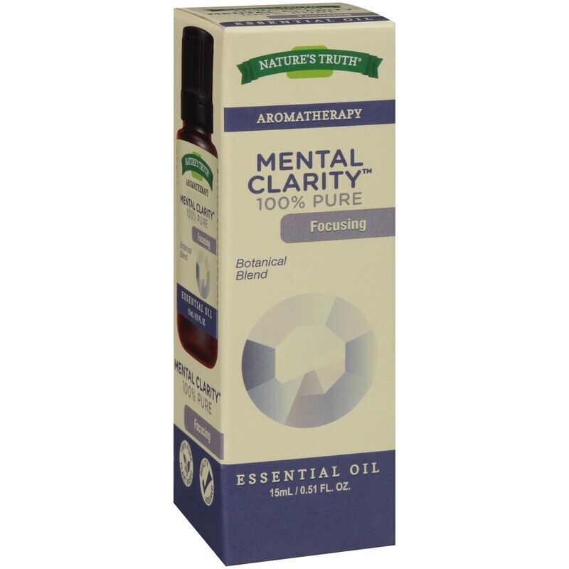 Focusing Mental Clarity Pure Essential  Aromatherapy Oil 15mL