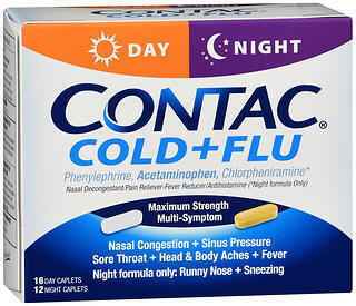 Contac Cold + Flu Day & Night Caplets 28CT