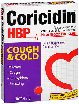 Coricidin HBP Cough & Cold Tablets 16CT