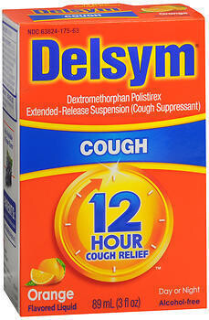 Delsym 12 Hour Cough Relief Liquid Orange 3OZ