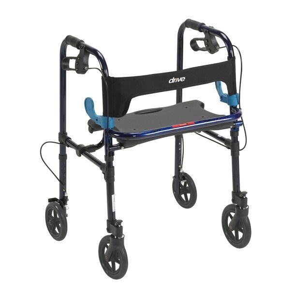 Drive Medical Clever-Lite Walker, Adult, With 8" Casters