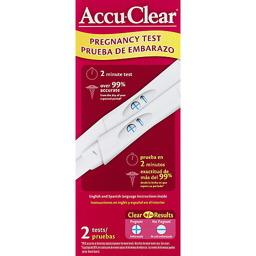 Accu-Clear 2 Minute Pregnancy Test 2 pack