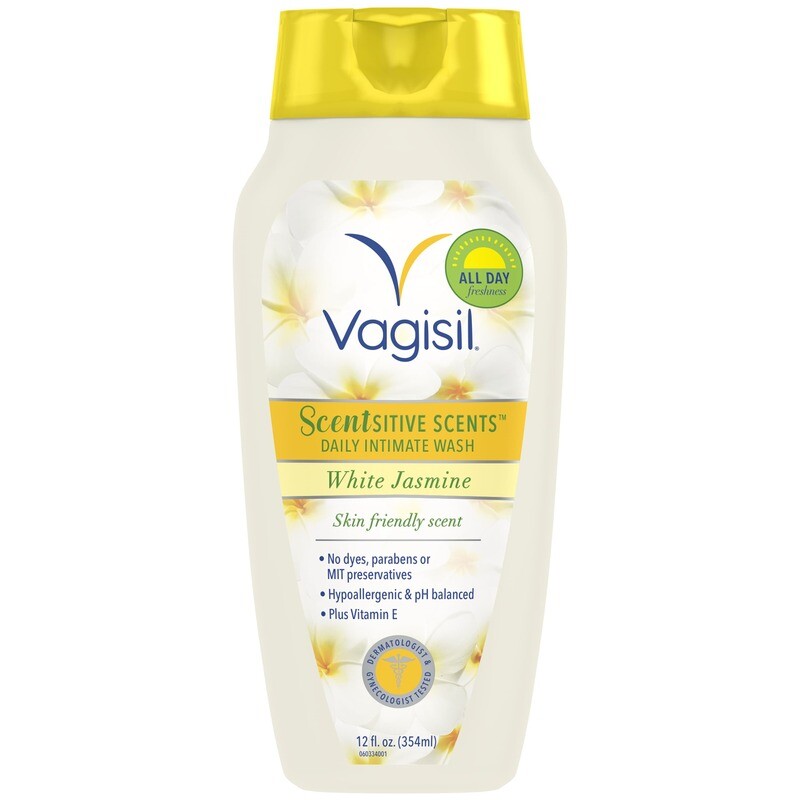 Vagisil Scentsitive Scents Daily Intimate Wash White Jasmine Skin-Friendly Scent 12 fl oz