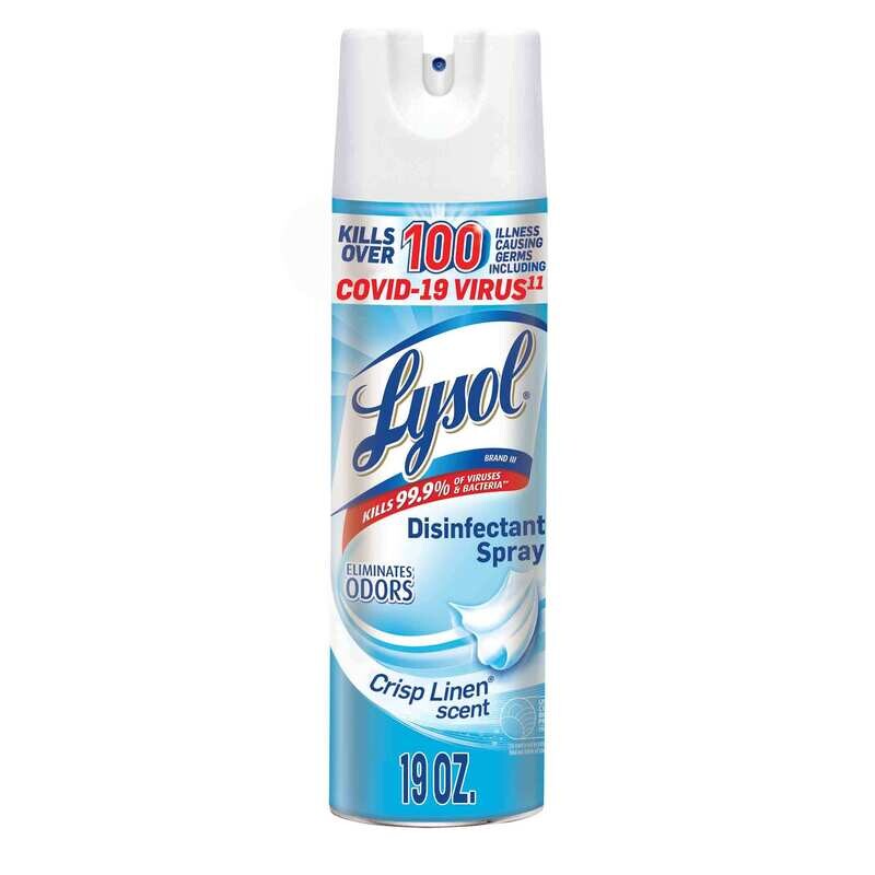 Lysol Disinfectant Spray And Odor Eliminator - Crisp Linen Scent 19oz