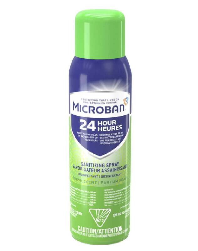 Microban 24 Hour Sanitizing Spray - Fresh Scent 15oz