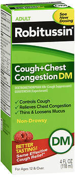 Robitussin Adult Cough + Chest Congestion DM Liquid 4OZ