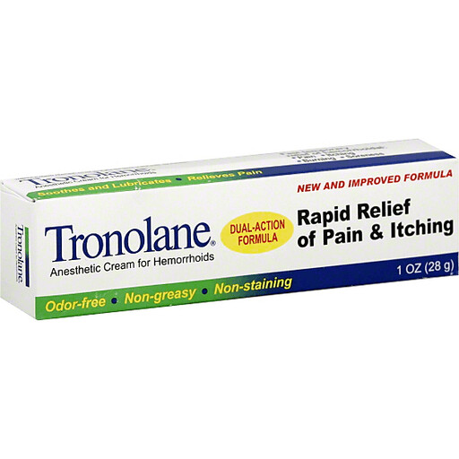 Tronolane Anesthetic Cream for Hemorrhoids 1 oz