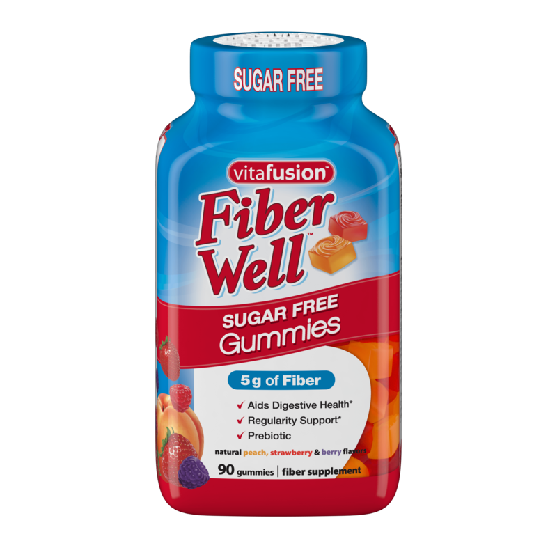 Vitafusion Fiber Well Gummies Sugar Free 90 ct