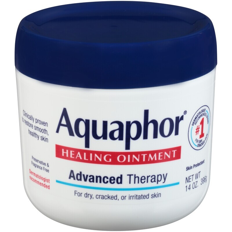 Aquaphor Advanced Therapy Healing Ointment for Dry, Cracked, or Irritated Skin Preservative and Fragrance Free 14 oz