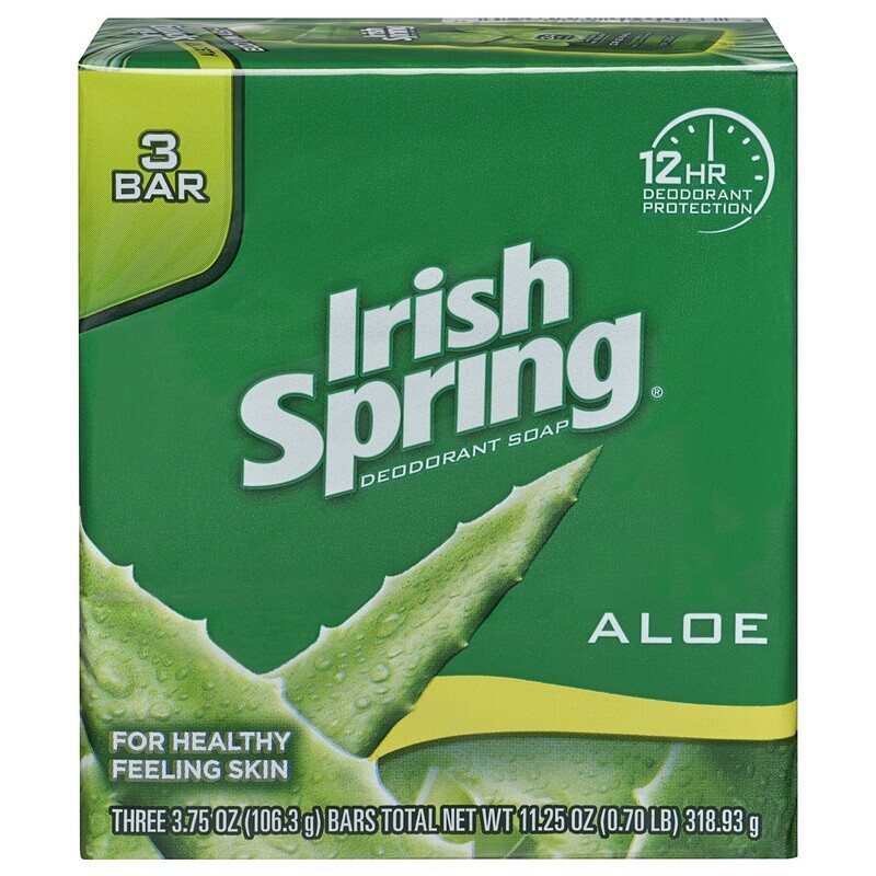 Irish Spring Deep Moisturizing - Aloe Mist Bar Soap 3 Pack