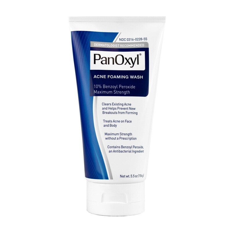 PanOxyl Acne Foaming Wash 10% Benzoyl Peroxide Maximum Strength 5.5 oz