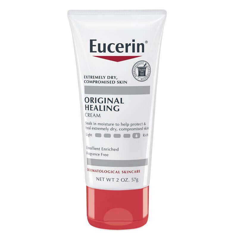 Eucerin Original Healing Cream for Extremely Dry, Compromised Skin Emollient Enriched and Fragrance Free 2 oz
