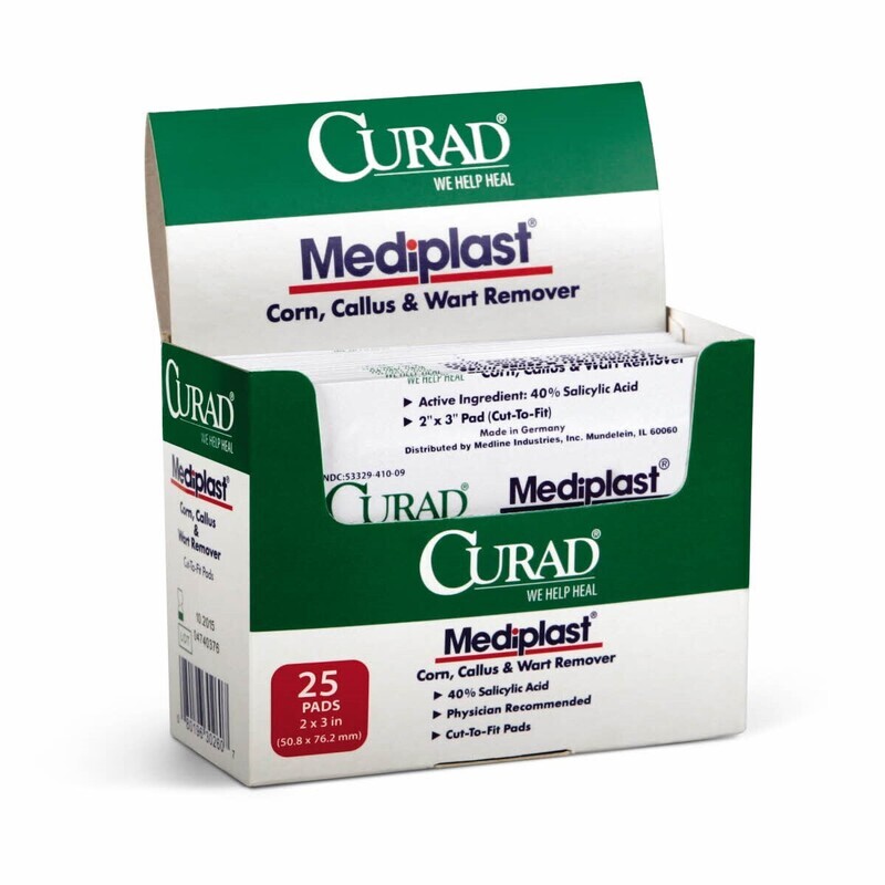 Curad Mediplast Corn, Callus, and Wart Remover Pad