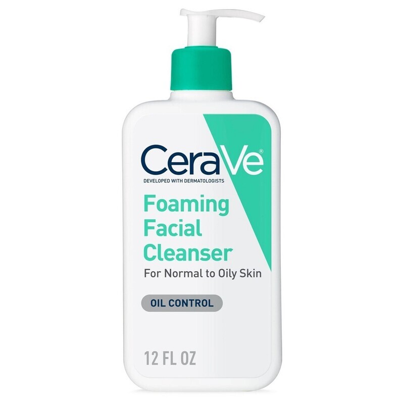 CeraVe Foaming Facial Cleanser for Normal to Oily Skin Oil Control 12 fl oz