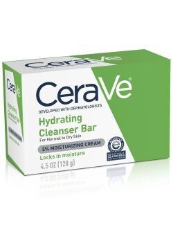 CeraVe Hydrating Cleanser Bar for Normal to Dry Skin 5% Moisturizing Cream 4.5 oz CeraVe Hydrating Cleanser Bar for Normal to Dry Skin 5% Moisturizing Cream 4.5 oz