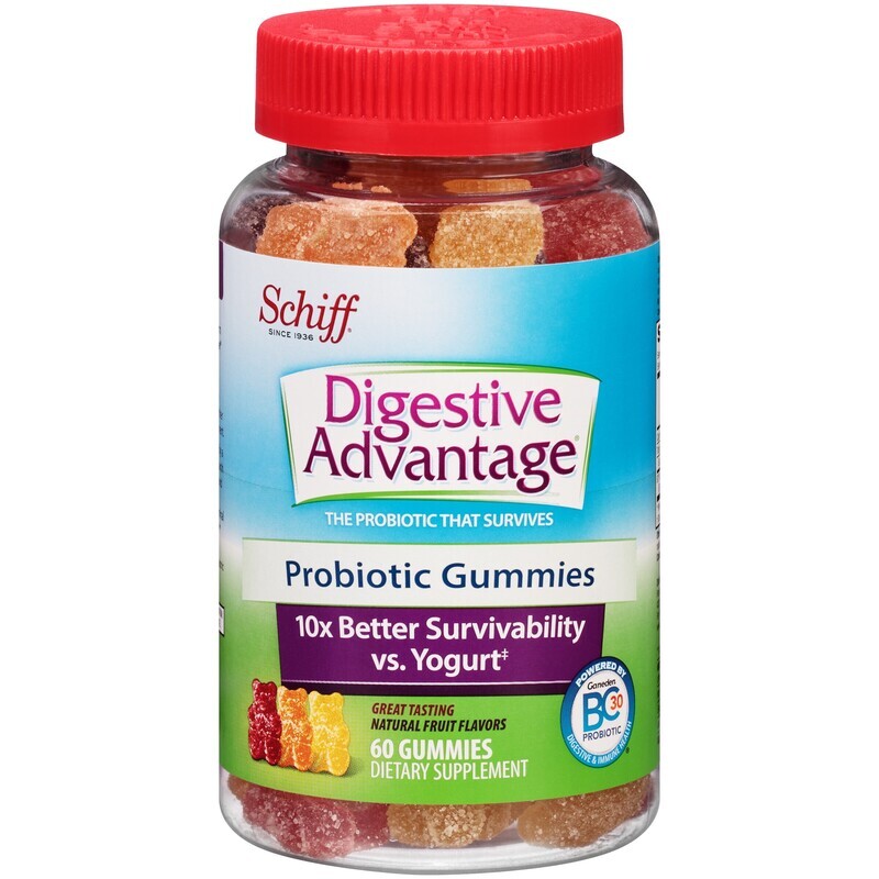 Schiff Digestive Advantage Daily Probiotics Digestive and Immune Support Gummies 60 ct