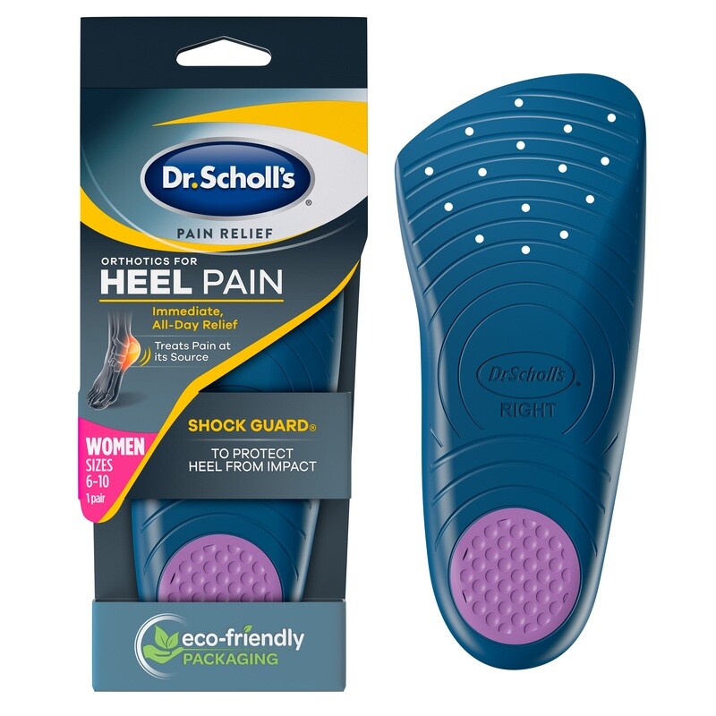 Dr. Scholl’s Orthotics for Heel Pain Shock Guard Women’s Sizes 6-10
