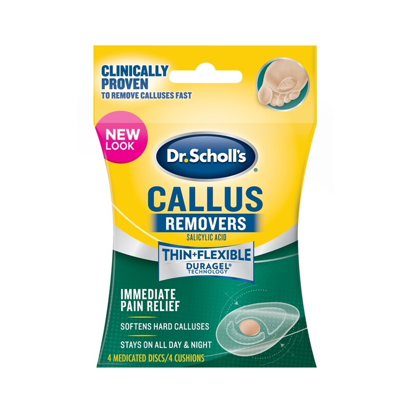Dr. Scholl’s Callus Removers Thin and Flexible 4 Medicated Discs and 4 Cushions