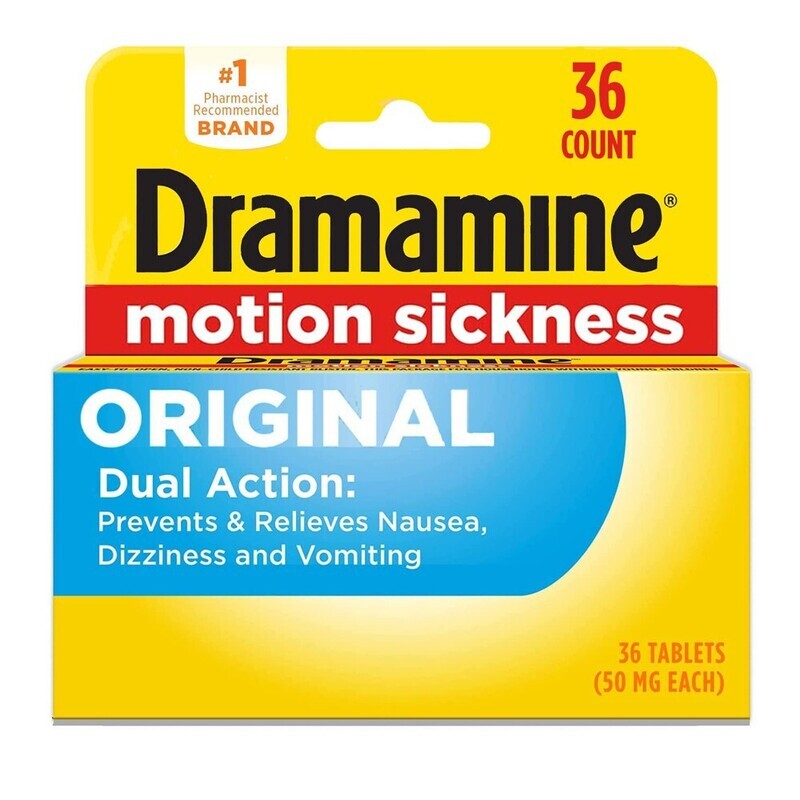 Dramamine Motion Sickness Original Tablets 36 ct